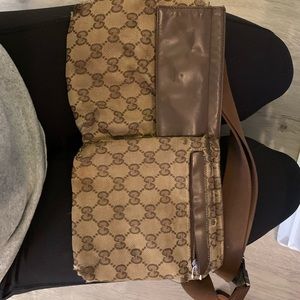 Very worn authentic Gucci fanny pack